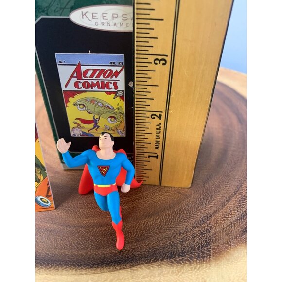 Superman Commemorative Ornament Set Of 2 Action Comics June 1938 Keepsake 1998 - Picture 6 of 8